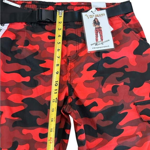 Y2K V.I.P. Juniors Size 19/20 Camo Military Cargo Pocket Jogger Pants NWT - Picture 6 of 17